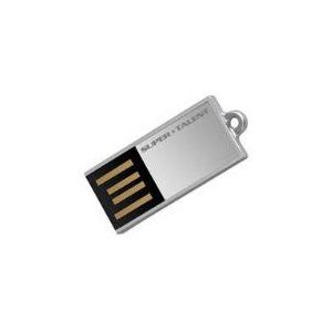 Super Talent Pico-C 64 GB USB 2.0 Flash Drive (Zilver)