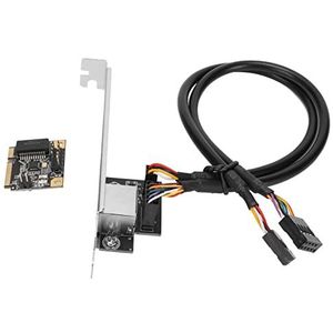 Mini PCI E Gigabit Ethernet-kaart, Gigabit Ethernet-adapter Stabiele Betrouwbare RJ 45-interface voor Thuis