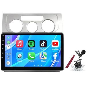 Android 14 Autoradio Sat Navi voor VW Touran (2003-2010) 9 Inch Touchscreen Multimedia Speler met Draadloze Carplay GPS Navigatie FM RDS Bluetooth 5G-WiFi SWC DSP,M100s