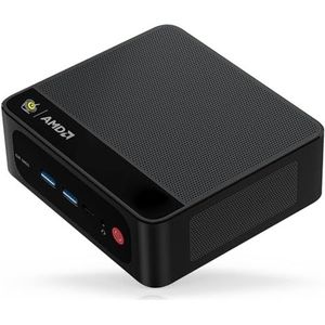 Beelink SER5 Mini-pc, AMD Ryzen 5 5500U 6-core 12 threads tot 4,0 GHz, 32 GB RAM en 500 GB NVMe SSD, drievoudig display 4K bij 60 Hz met HDMI/DP/Type C/LAN 2.5G/WiFi 6 BT5.2