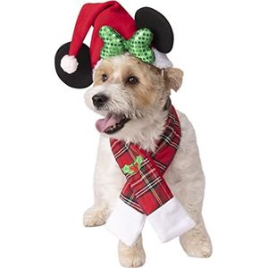 Rubie's Huisdier Accessoire Set, Disney Pet Mickey & Friends Minnie Mouse Kerst Accessoire Set, M-L, Zoals getoond