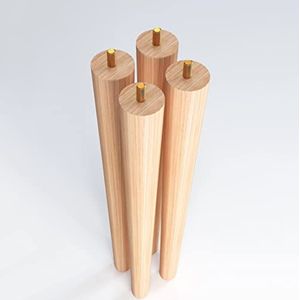 Meubels en benen Verticale houten eettafel salontafelpoten for multifunctionele werkbank eettafel 4 stuks (20 cm (7,8 i (Size : 25mm(9.8in))
