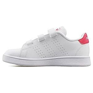 adidas Unisex Kids Voordeel C Tennisschoenen, Wit Ftw Bla Rosrea Ftw Bla 000, 2 UK