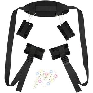 Zwarte Comfortabele Benen Trainingsgordel Met Comfortabele Verstelbare Slaapkamer Entertainment Equipment Paargeschenk