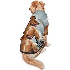 Golden Retriever Hond Medium En Grote Pet Hooded Sweatshirt Vier Seizoenen Liefde Hond Sweatshirt Huisdier Kleding