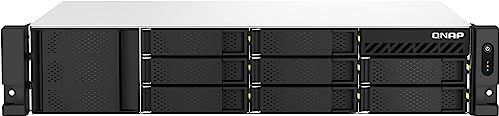 QNAP TS-864eU-8G-US 8 Bay High-Speed Short Depth Rackmount Rackmount NAS with Dual-2.5GbE, Intel Celeron CPU, 8GB DDR4 Memory and 2.5GbE (2.5G/1G/100M) Network Connectivity (Diskless)