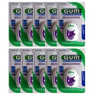 GUM Tandzijde voor tandvlees, tandzijde, 30 m (pak van 10)