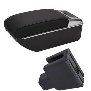 auto-interieurdecoratiedoos Auto-armsteunbox Centraal Inhoud Opbergdoos Arm Auto-onderdelen USB-oplader Voor BR-V (Color : B2 Black black 7USB)