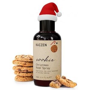 Kaizen® kerstkoekjes geur spray 100ml - NIET VLEKKEND - Koekjes geur spray & gezellige kerst geur - Gemaakt met Vanille & Karamel - Vanille voor Huis