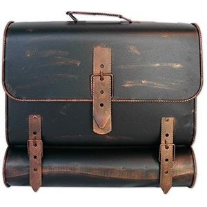 HMF Brievenbus antiek UNIKAT handwerk, ontwerp schooltas ontwerp, krantenrol, koper