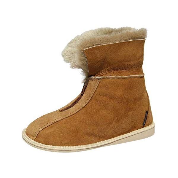 Hoge heren pantoffels met rits top