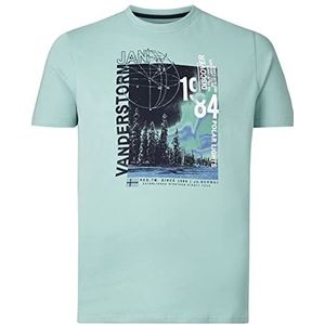 Jan Vanderstorm Heren T-Shirt Flyks Turquoise, Xl - 56/58