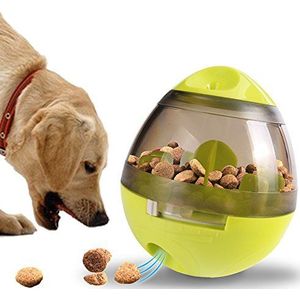 NEWSIHUI Interactief hondenspeelgoed voor verveling,Hondenspeelgoed behandelen bal voedseldispenser bal speelgoed voor kleine middelgrote honden verveling puzzel speelgoed mentale stimulatie huisdieren traktatie-doseerbal groen