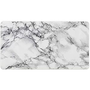 Witte Marmeren Mode Bureau Muismat Antislip Gaming Muismat Accessoires Decor 40X75cm