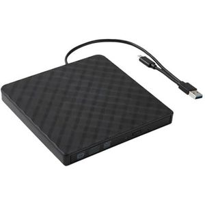 2-in-1 USB 3.0 Type C Slim Externe DVD RW CD Schrijver Brander Lezer Speler Optische Drives For Laptop Desktop PC Heldere Beeldkwaliteit Stabiele Audio