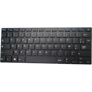 Laptoptoetsenbord voor Thomson NEO14C-4WH64 NEO14C-4BL64 NEO14C-4SL64 NEO14C-4BK64 NEO14C-4GR64 Zwart zonder frame Frankrijk FR(NEO14C-4GR64)