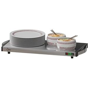 SUNTEC roestvrijstalen warmhoudplaat - Elektrisch en snoerloos - Voedsel warm op het bord serveren - Voor het warmhouden van voedsel, bijv. soep - WHP-7086 snoerloze primeur