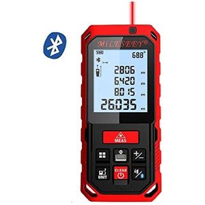 Landmeetmachine voor oppervlaktemeting S2 50M 70M 100M Oplaadbare Blauwe Afstandsmeter Nieuwe Afstandsmeter Meten Hoek Gereedschap diastimeter GPS-landmeter(Btooth,50m)