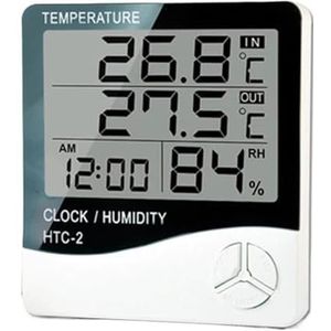 Digitale LCD-thermohygrometer Van Huishoudelijke Elektronische Thermometer For Binnen En Buiten, Weerstation Met Wekker Nauwkeurige Monitor