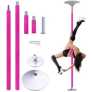 45 Mm Pole Dance Pole, Health Club Striptease Pole Statische Roterende Danspaal Kit For Health Club Party Bar