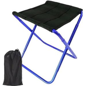 Opvouwbare kruk buiten aluminiumlegering draagbare opvouwbare picknick camping kruk mini opslag visstoel ultralichte meubels camping kruk (kleur: donkerblauw)