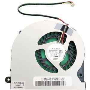 Laptop CPU gpu koelventilator koeler notebook geschikt voor Hasee DFS501105FR0T FHCX DFS501105FROT FCN FJL0 FJLO FG5B laptops(No. 1 fan)