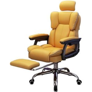 Bureaustoel Computerstoel Gamingstoel for thuis Ergonomische fauteuil Kantoorcomputerstoel Gamingstoel met armleuningen (Color : Amarillo, Size : B)