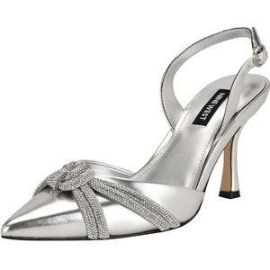 Nine West Dames Deby Pump, zilver 040, 5 UK, Zilver 040, 38 EU