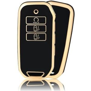 Sleutelbehuizing TPU Auto Flip Key Case Cover Shell Voor Polo Voor Golf Voor Passat Voor Kever Voor Tiguan Voor Octavia Voor Kodiaq Voor Seat Voor Altea Autosleutelhoesje(1 UK)