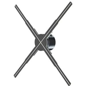 3D holografische projector ventilator scherm led lamp kralen wifi-bediening reclame licht ondersteuning video foto neonreclame Hoge helderheid(100cm)