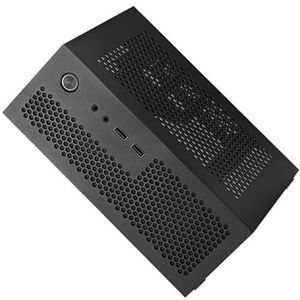 DINSOAVR A09 ITX Desktop HTPC Computer Case Voor ITX Moederborden Kleine 1U Gaming PC Case Chasis Voor Thuis En Kantoor