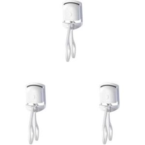 3 Set Draagbare Verwarmde Wimper Curler Type C Oplaadbare Snelle Verwarming Tool Mini Wit