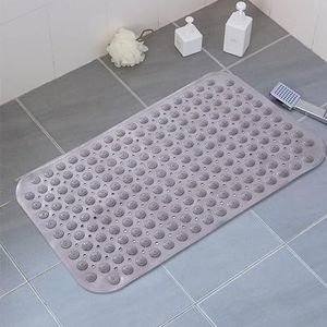 Cankypu Baamer antislit douche bad toilet toilet baamertapijt waterdicht voetmat huishoudvloermat deurmat cirkel grijs Cirkelstijl 36CM×71CM