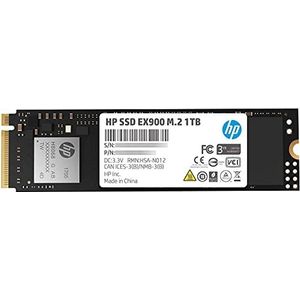 HP Solid State Drive EX900, 1TB, M.2, NVMe, PCI Express 3.0, lezen 2100 MB/s, schrijven 1500 MB/s