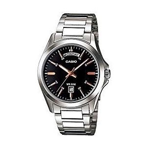 Casio Heren analoog digitaal automatisch horloge met armband S7232447, zwart, armband