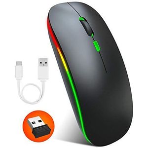 Draadloze muis, draagbare muis, 2,4 G voor Vista voor XP voor mij zwart