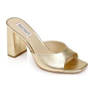 Badgley Mischka Dames trapfrequentie dress sandaal, goud, 39.5 EU