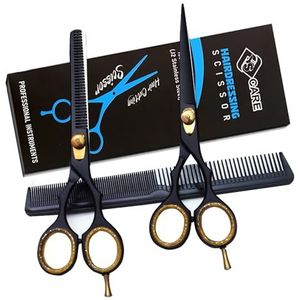 YSCARE Kappersschaar voor professionele kappers, kappers, kappers, roestvrij staal, voor kappers, kappers, mannen, vrouwen, kinderen en volwassenen (set)