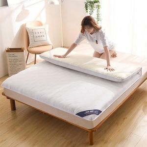 Tatami vloermat, bedmatras, ademende Japanse futon, dikke zachte matrastopper, opvouwbare gewatteerde matrasbeschermer, dikte 5 cm (kleur: D, maat: 120 x 200 cm)