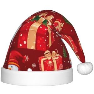 DURAGS Kerstcadeau sneeuwpop kinderen pluche kerstmuts - vakantie decoratieve hoed, ideaal voor feesten en podiumoptredens