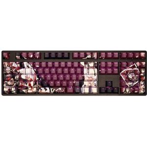 KEYOTIM Computer toetsenborden PBT Dye Upgrade 108 Keycap Set Profiel met Puller voor Cherry Mx Gateron Kailh Switch Mechanisch Toetsenbord Japanse Anime Serie, High-end Key Cap, Limited (Azur Lane