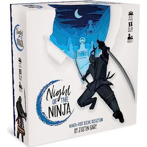 Brotherwise Games , Night of the Ninja , Board Game , Ages 12+ , 4-11 Players , 15-30 Minutes Playing Time