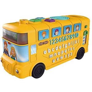 Speelgoedbus | Cartoonbus met geluiden en lichten,Montessori Early 123s & ABC Learning Educatief speelgoedcadeau voor jongens en meisjes Qiaomi