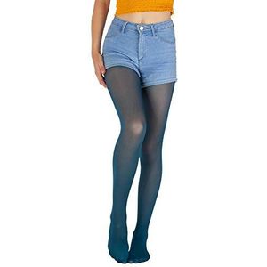 Giulia Kinderen meisjes panty microvezel 40 Den Gr. 104-158 semitransparent gekleurd, Navy Peony, 116-122