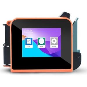 Mini Handheld Inkjet Printer 12.7mm for QR Barcode Batch Datum Nummer Logo Vervaldatum Codering Machine 25 Talen Breed printmateriaal(Include 1 Cartridge)