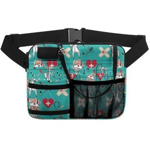 Verpleegster heuptasje verstelbare taille riem heuptasjes voor vrouwen taille zakje stethoscopen duurzame noodbenodigdheden verpleging organisator riemzakken. voor arts, verpleegkundige, Kb1195bz41,