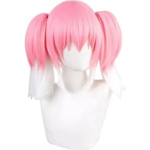 Anime Cosplay Pruik Hiiragi Nana Pink Mixed White Halloween Costume Cosplay Pruik,Voor partij carnaval