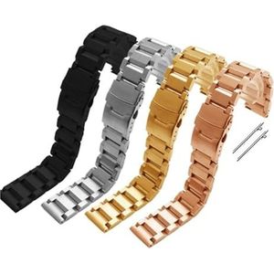 LQXHZ Massief Roestvrij Stalen Horlogeband Quick Release Band 18Mm 19Mm 20Mm 21Mm 22Mm 23Mm 24Mm 25Mm Pols Band Accessoires (Color : Gold, Size : 21mm)