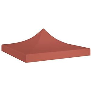 Tidyard Tuinpaviljoen partytent feesttent paviljoen feesttent partytent tuintent tuinpaviljoen tent dak 3x3 m terracotta rood 270 g/m²