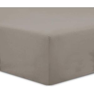 VISION Hoeslaken Taupe - 140x190cm - 100% Katoen